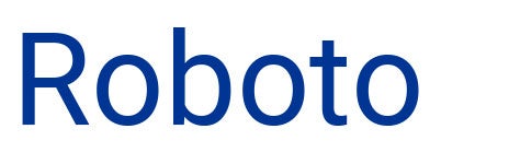 Example of Roboto